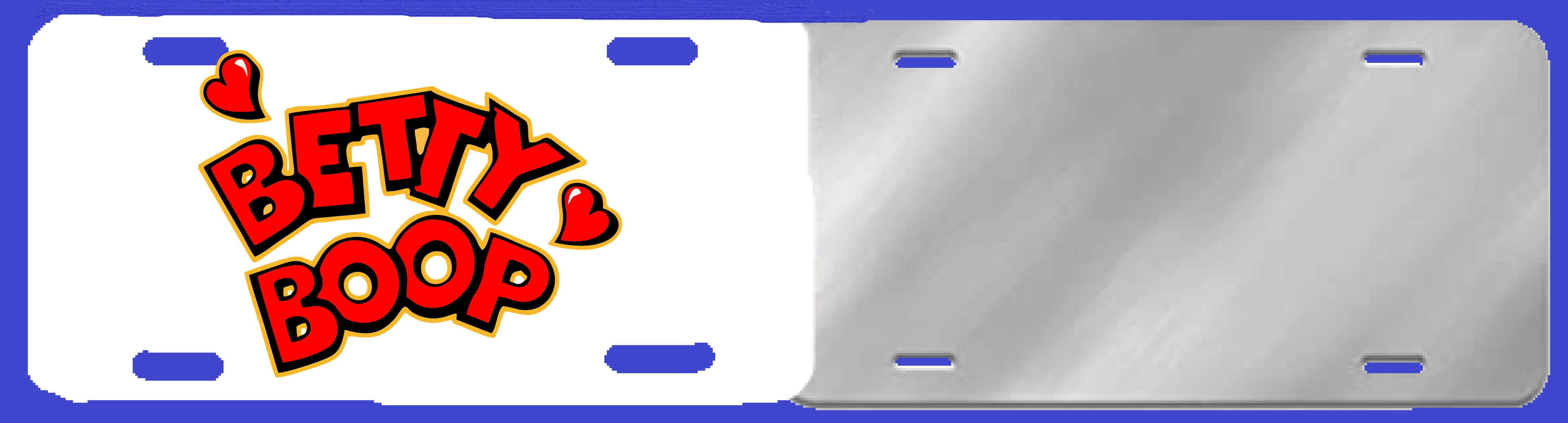 Betty Boop License Plate