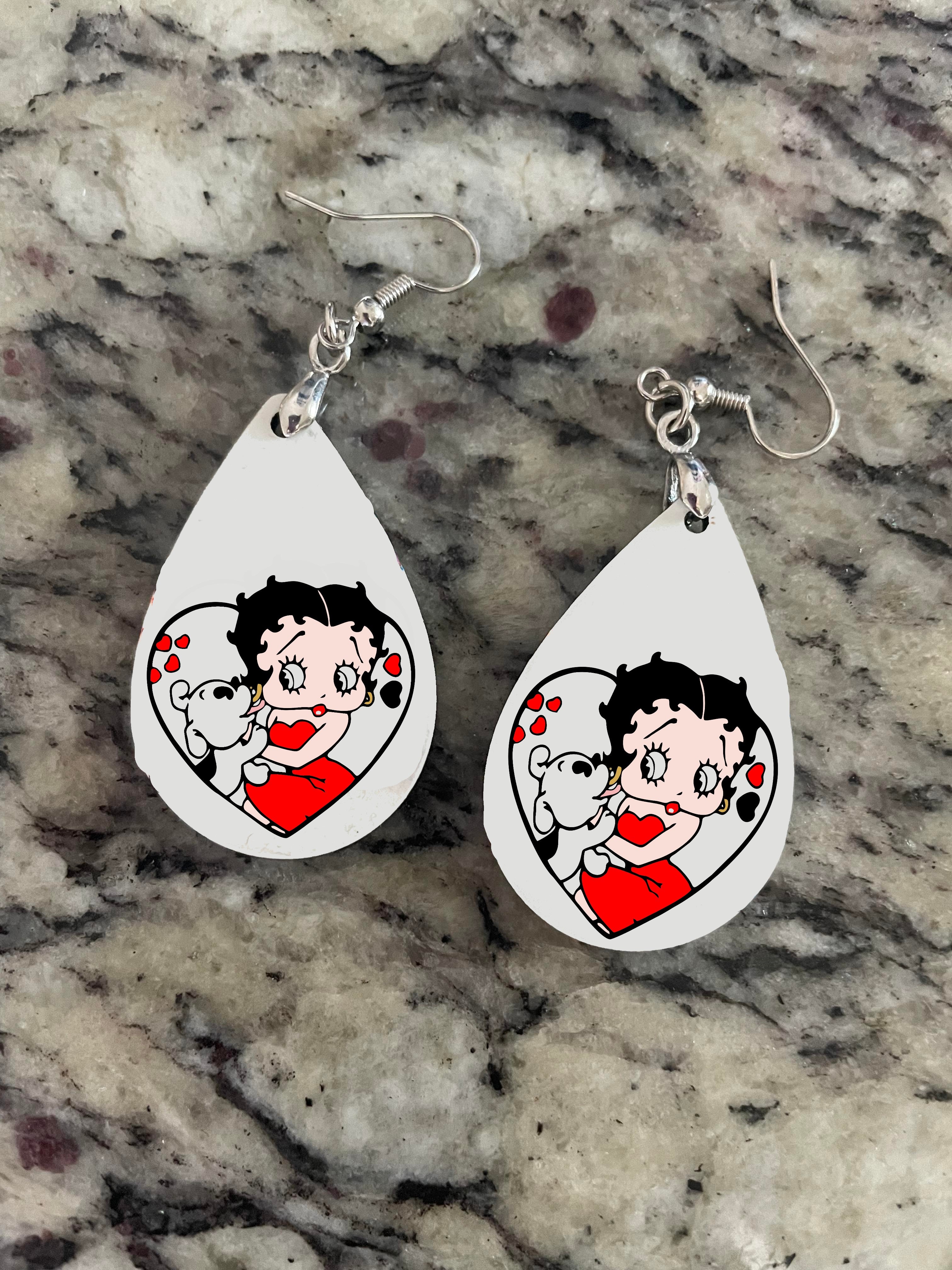 Betty Boop 1 Teardrop Earrings